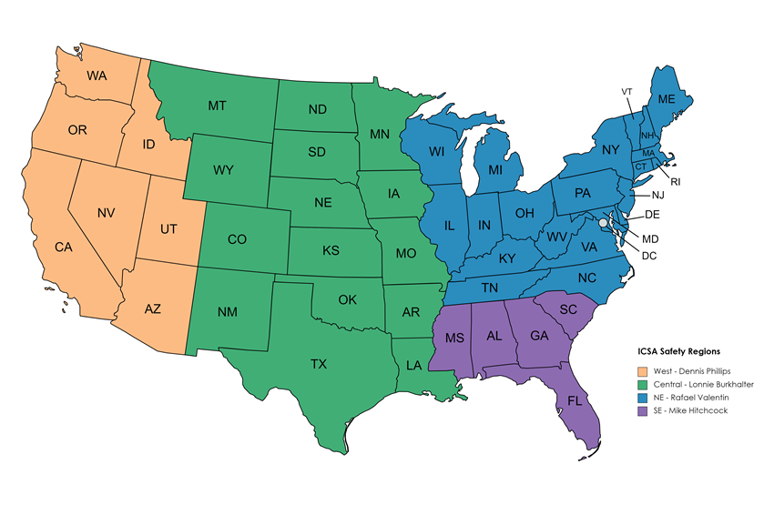 ICSA Consultant Map